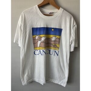 Vintage 80s 90s Cancun Tshirt Single Stitch Bums Booty Tanlines Funny Large